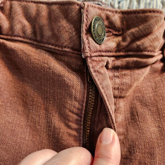 TOMMY HILFIGER Classic Skinny Red 5 Pocket Stretch Jeans Womens 12 Streetwear - Picture 5 of 9